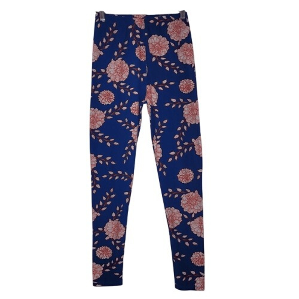 LulaRoe Blue Floral‎ Leggings